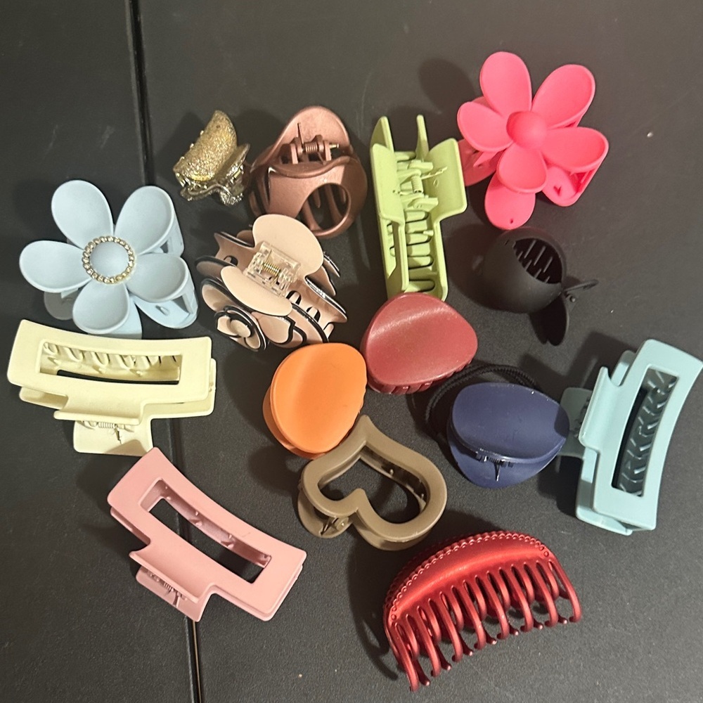 Hair claw clip bundle